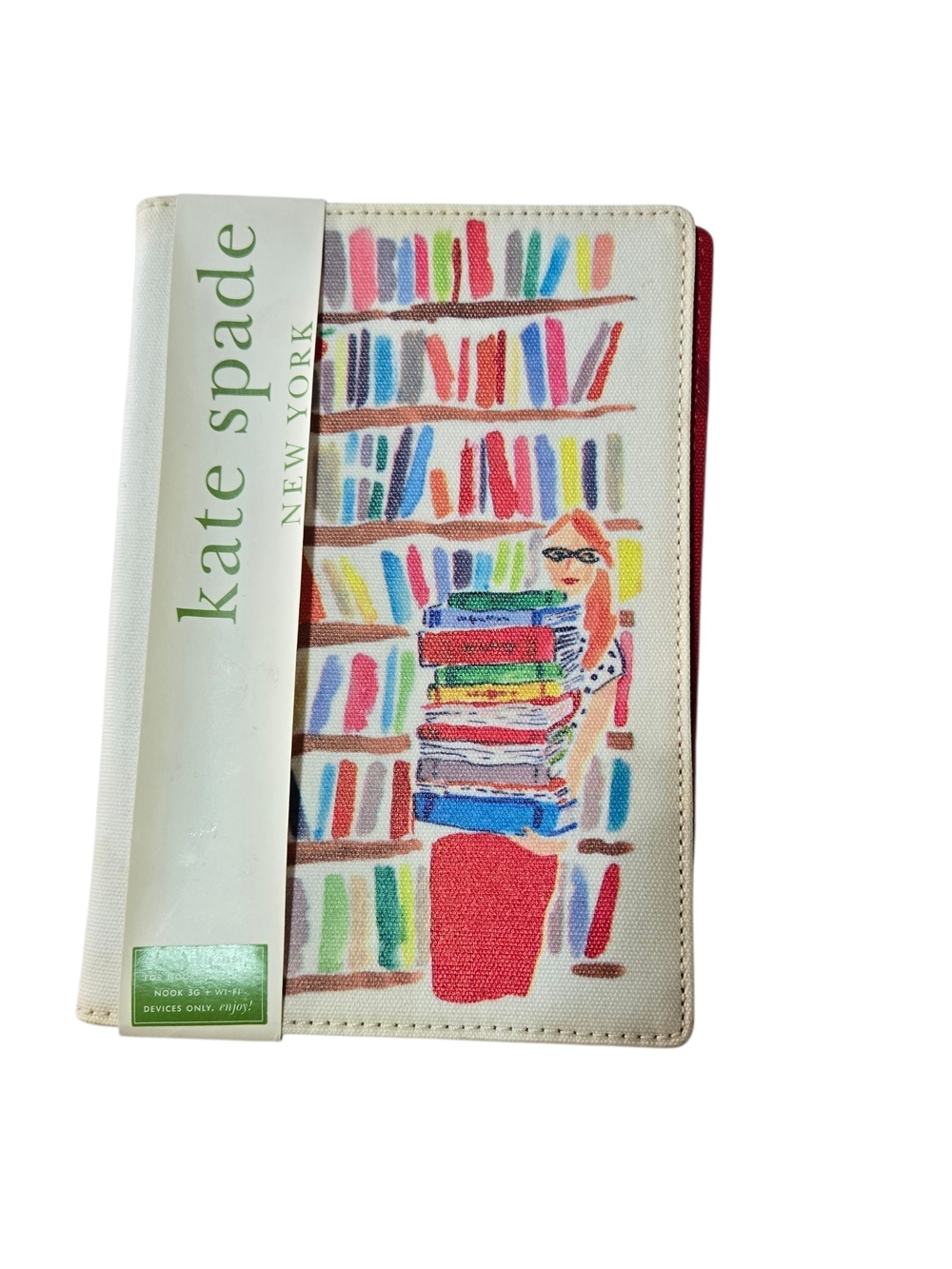 kate spade Bookprint Nook Tablet Sleeve New